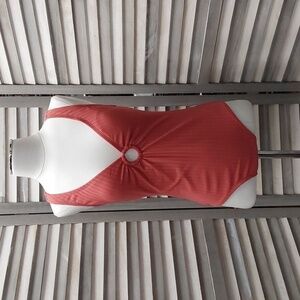 Wide Ribbed Ring Medium Coverage One Piece Swimsuit | Kona Sol | Medium (8/10)